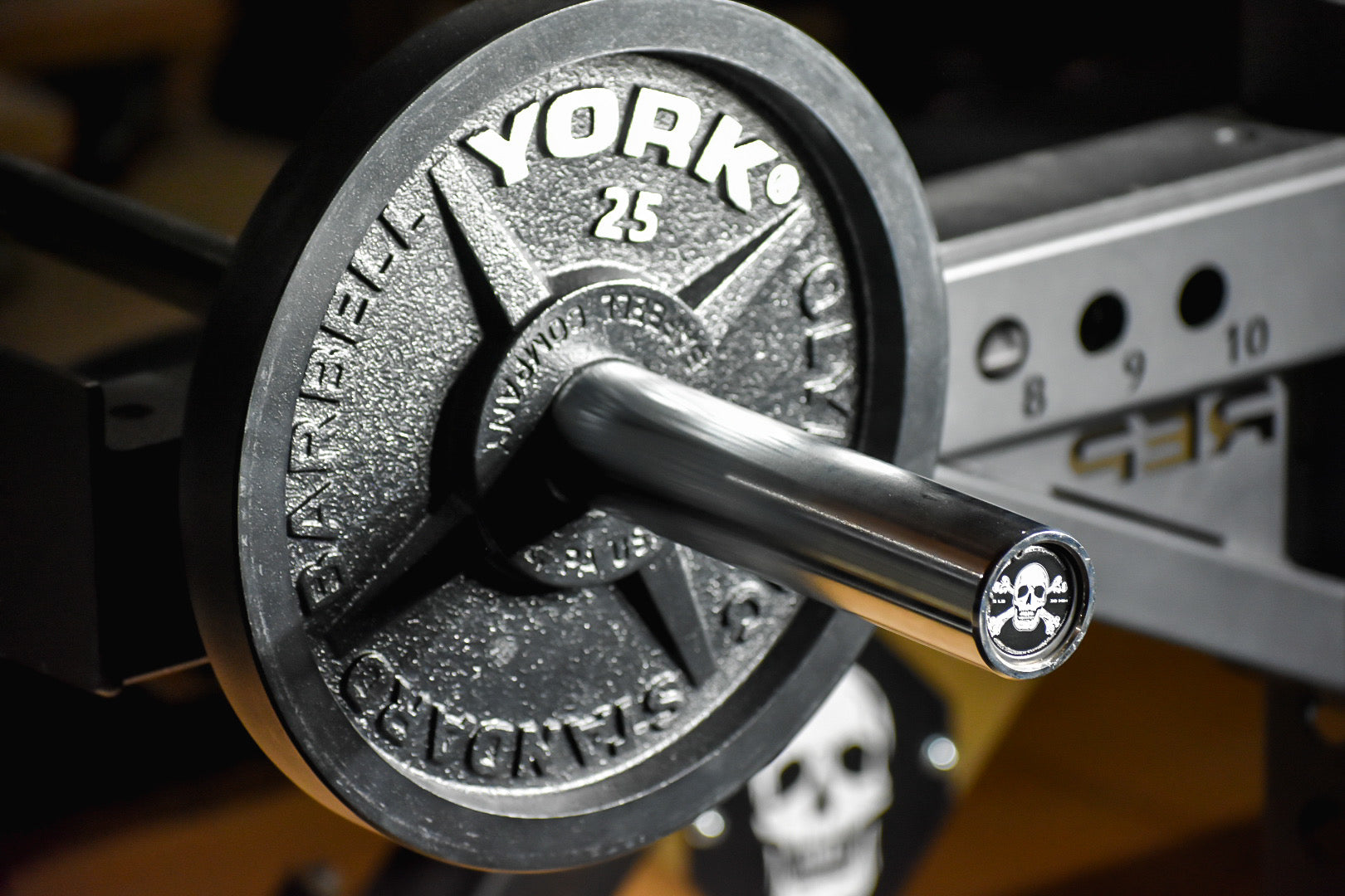 Rackable Skull Crusher Curl Bar