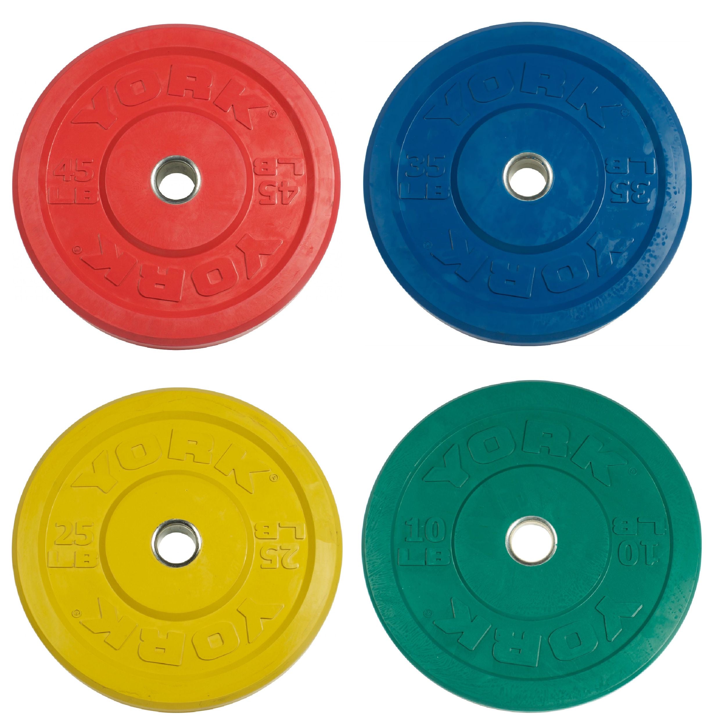 York Colored Rubber Training Bumper Plate